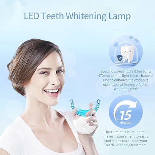 Teeth Whitening Light Kit - 7 Day Whitening Tray with Timer