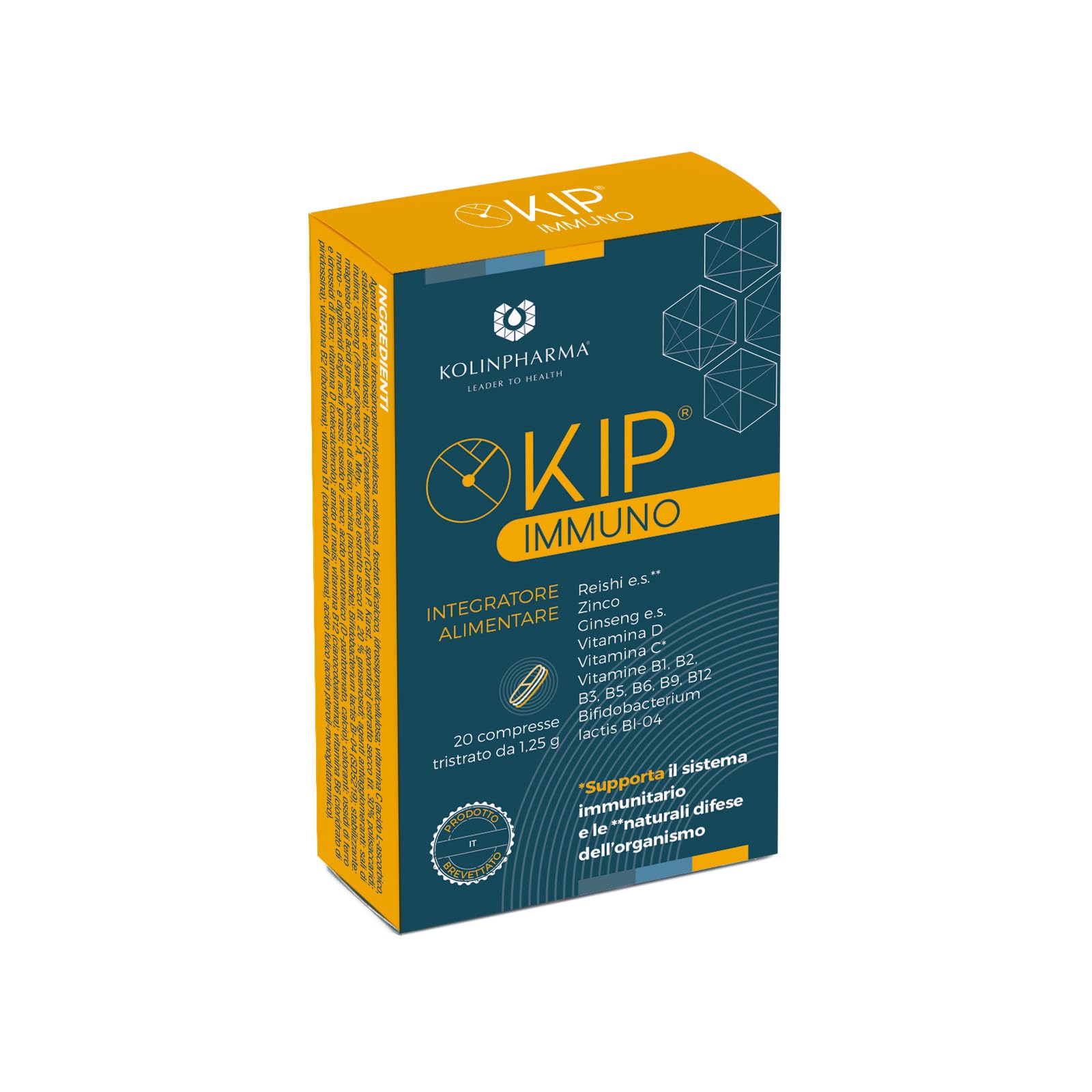 KIP® IMMUNO 20 compresse - Integratore alimentare per il rafforzamento del sistema immunitario