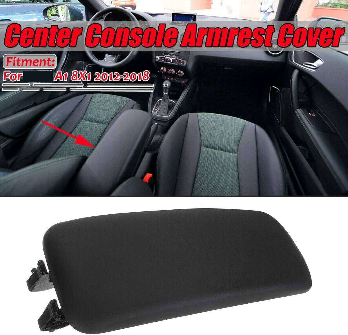 Doumneou Couvercle de L'Accoudoir de la Console Centrale pour A1 8X1 8XK 2012-2018 8X0864245B Housse de L'Accoudoir Noir