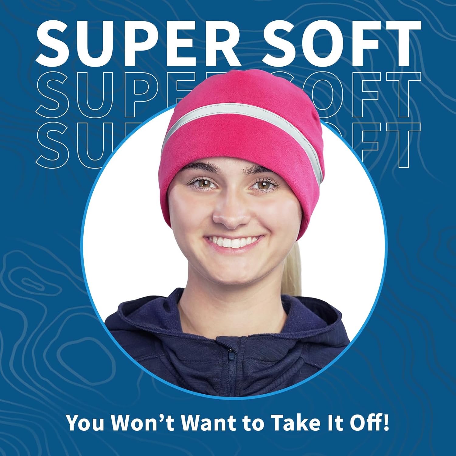 TrailHeads Women's Ponytail Hat | Reflective Cold Weather Running Beanie | Hat for Running, Hiking, XC Skiing - Image 6