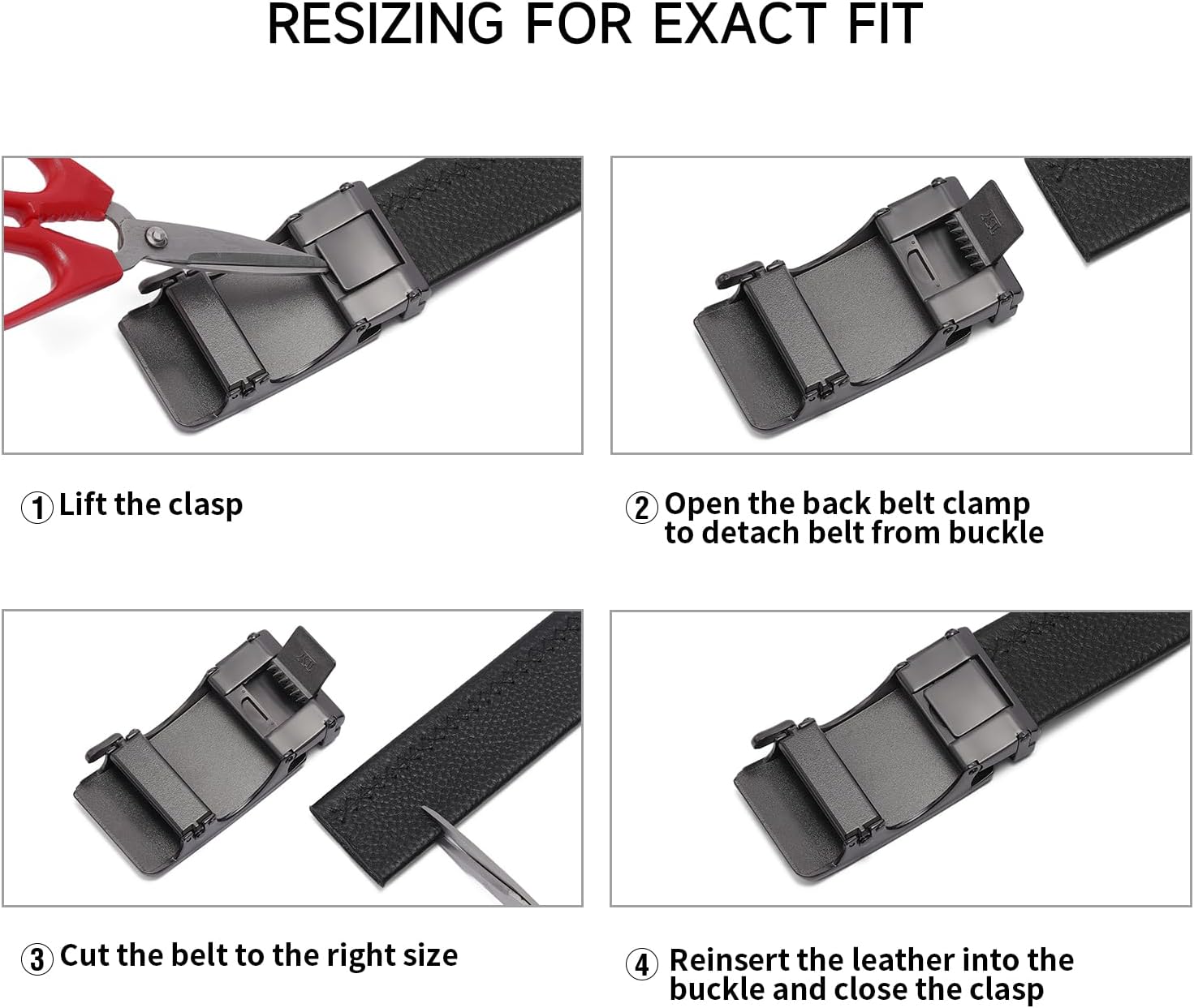 FALAN MULE Mens Ratchet Belt Adjustable Belts for Mens - Image 4