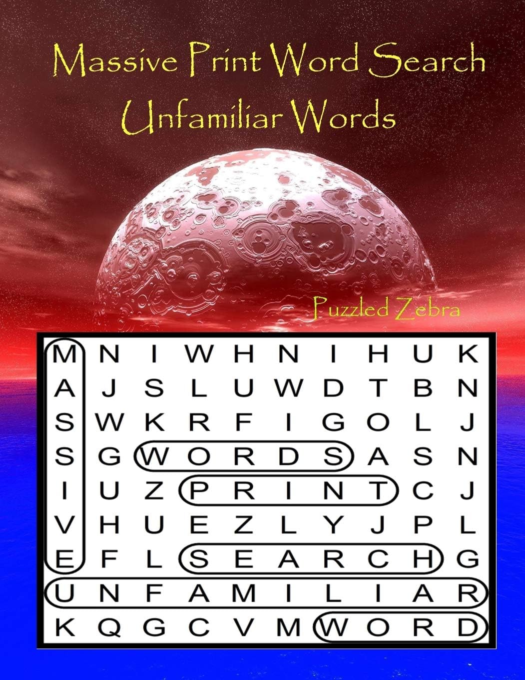 Massive Print Word Search Unfamiliar Words