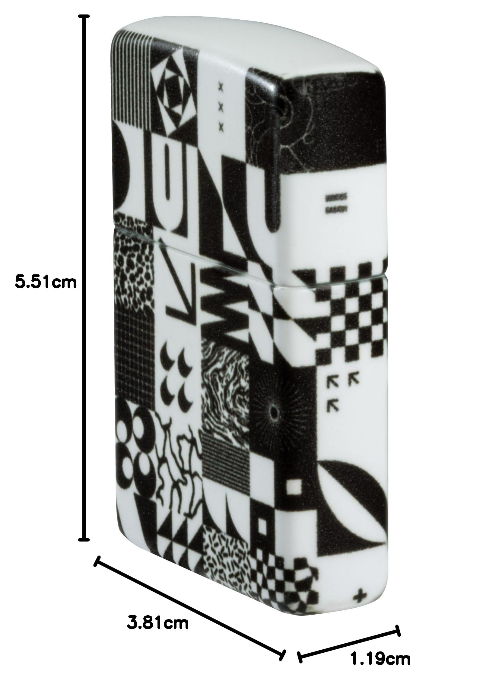 Zippo Accendino antitempesta – Abstract Pattern, 540°, Color Image – Ricaricabile – Riutilizzabile – Design antivento – Confezione regalo – Made in USA