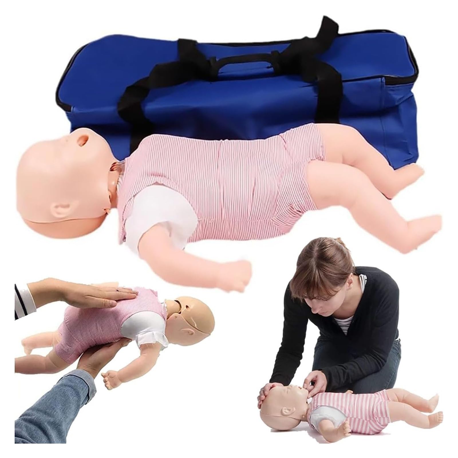 Infant CPR Training Doll,First Aid Model,Infant Obstruction First Aid Airway Model,Infant First Aid CPR,Choking First Aid Training Babies Doll, for CPR Practice and Choking Rescue Procedures