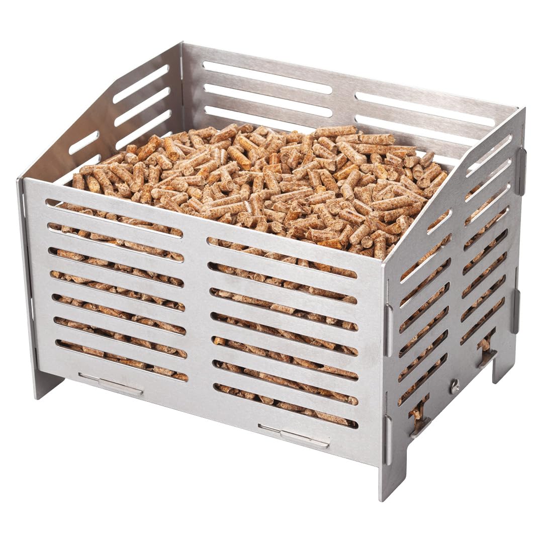 Pellet Burner Basket for Fire Pits, Chimeneas, Outdoor Heaters & Cooking Stoves
