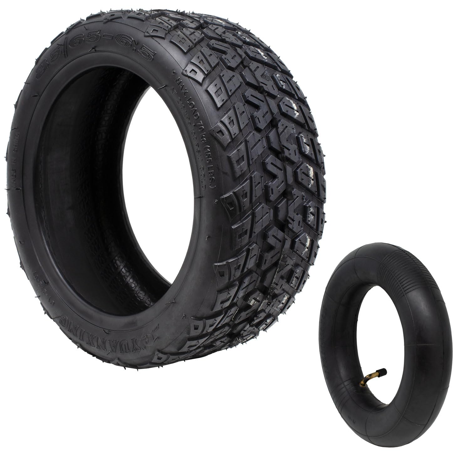 Neumático 85/65-6.5 para patinete eléctrico kugoo G Booster - G2 pro - Air Rise 800w E-road Gigawatt - E-road S5 - S6 - Hikerboy Air Rise - Hikerboy Urban Turbo (Tire and Tube)