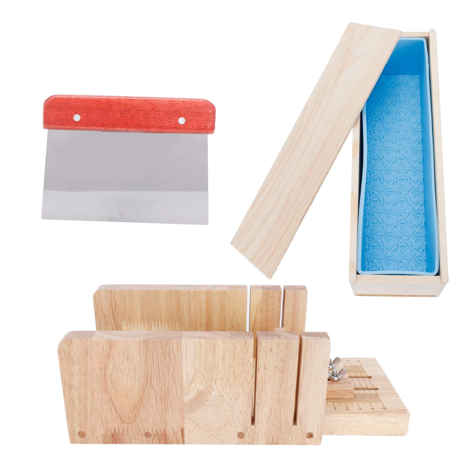 Juego de moldes para jabón de 1000ml, cortador de pan y pastel, molde para pan, suministros de herramientas de corte para fabricación de jabón DIY