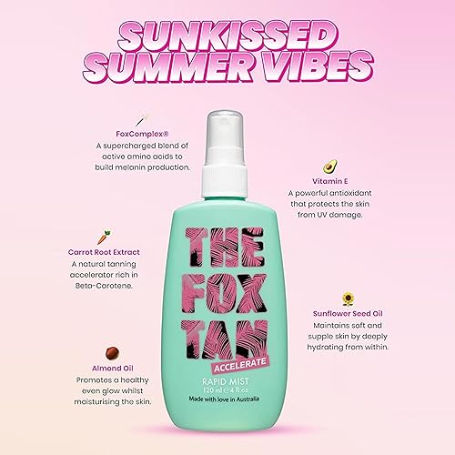 Miniatura 2 de The Fox Tan Bruma de bronceado rápido, acelerador de bronceado para bronceados más oscuros y rápidos, crea una piel bronceada dorada e impecable,