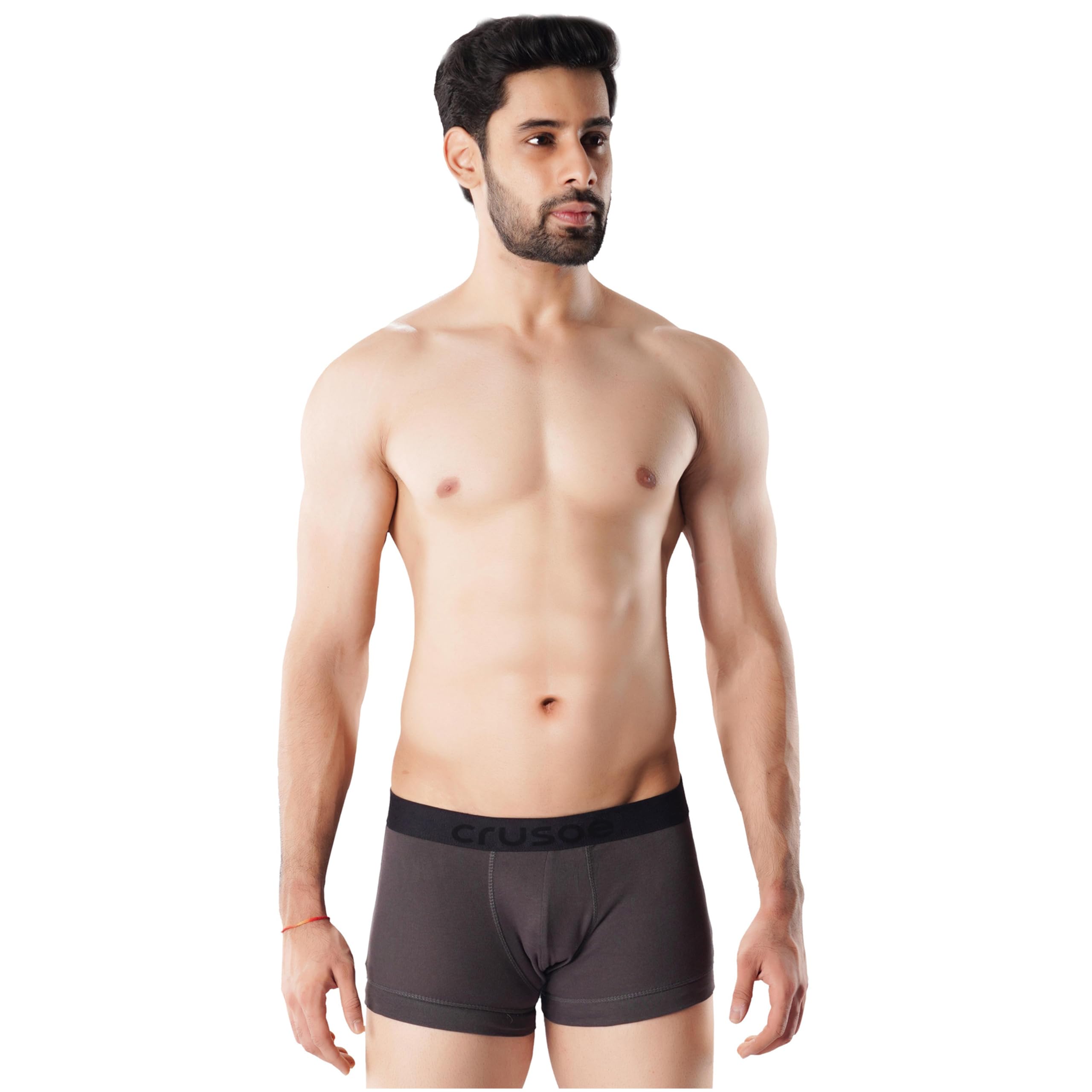 crusoe Men's Antimicrobial Super Combed Cotton Trunk - Boxer Brief Pack of 2 | Soft Stretch Cotton | Odor-Free, Tagless, Moisture-Wicking Innerwear-picture-45