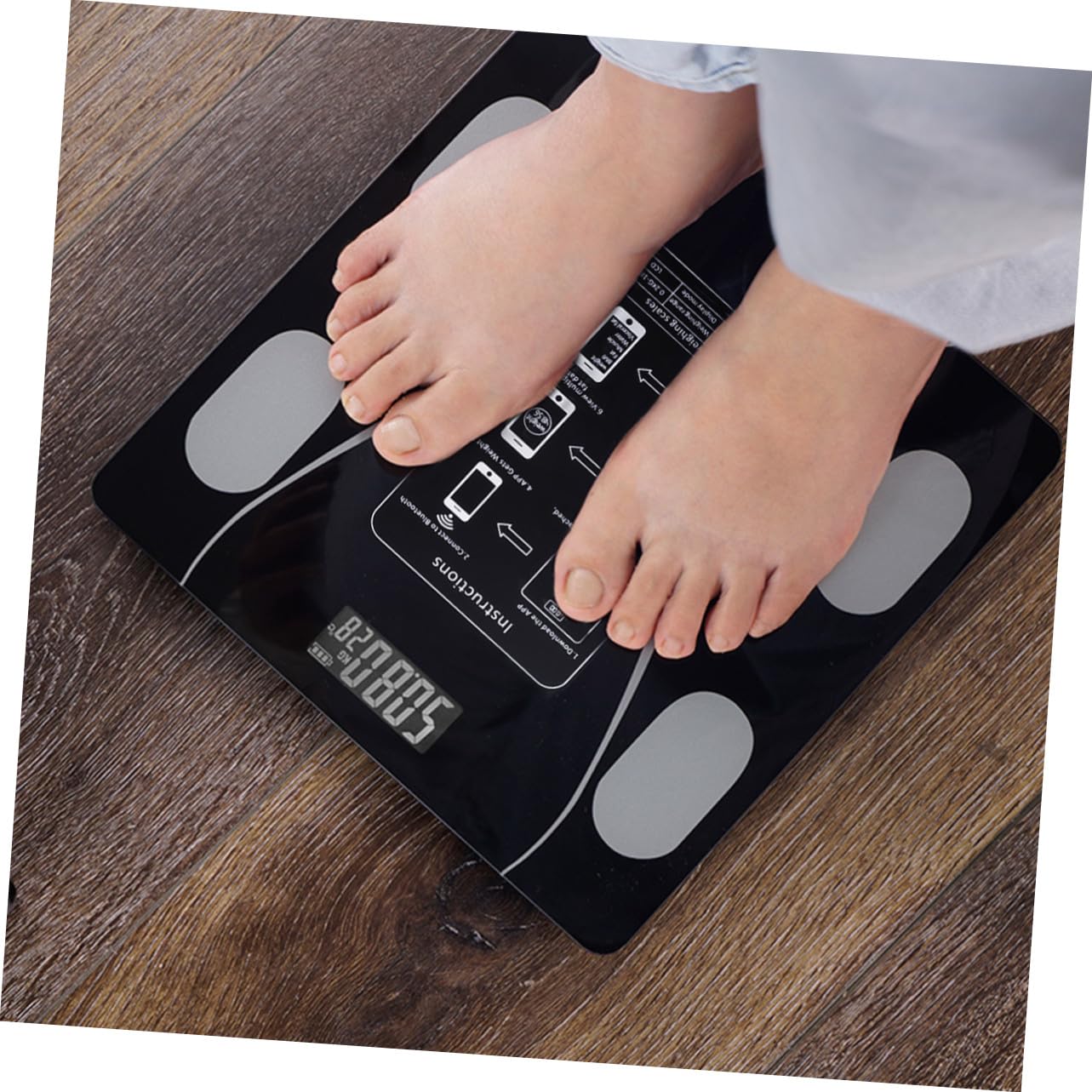 Balance Impédancemètre USB Rechargeable, Affichage Led, 180 Kg