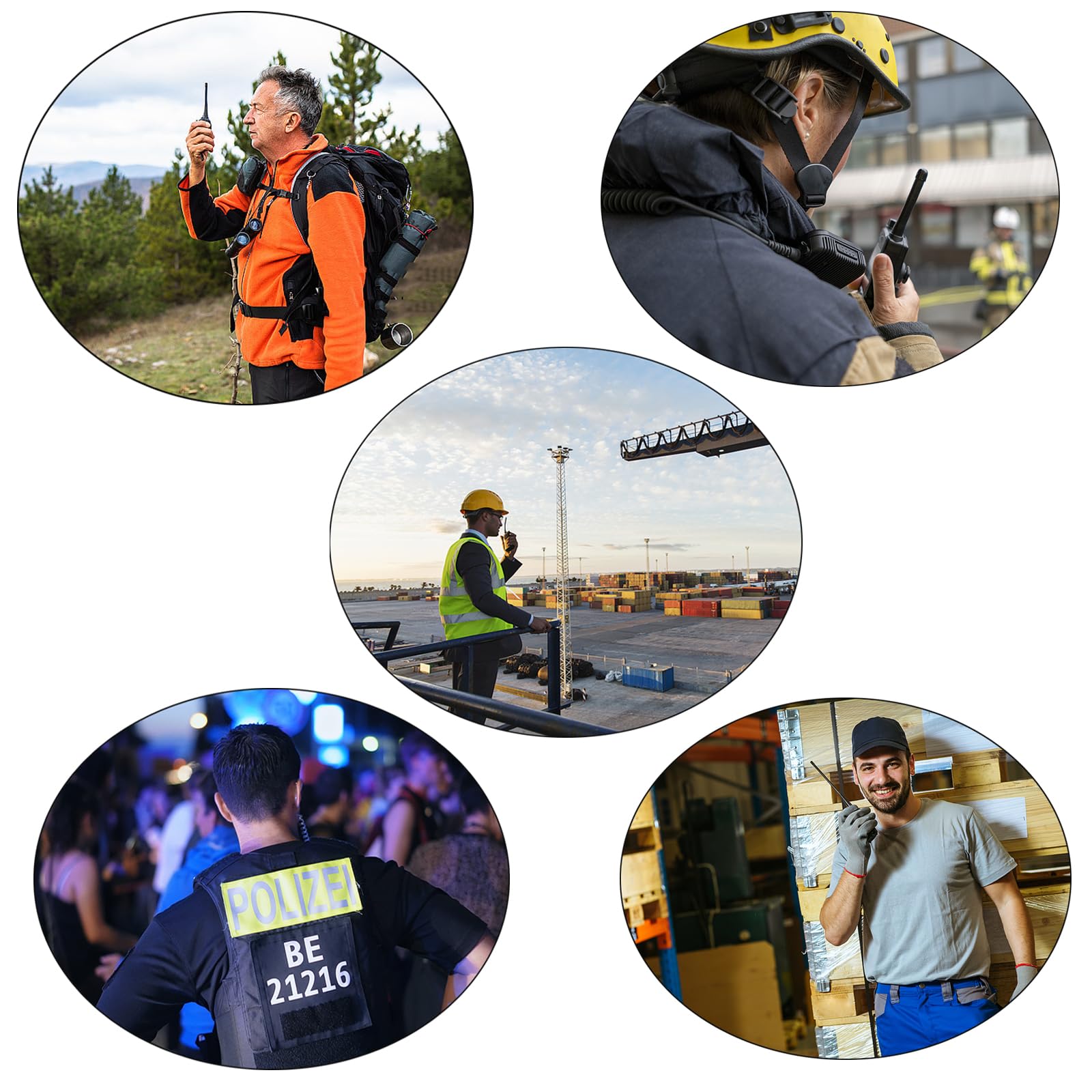 Słuchawki kompatybilne z Motorola DP1400, CP040, GP300, GP88, radio walkie-talkie, w kształcie litery G, słuchawki z mikrofonem i PTT dla bezpieczeństwa Bodyguard (przezroczysty wąż, 1 sztuka