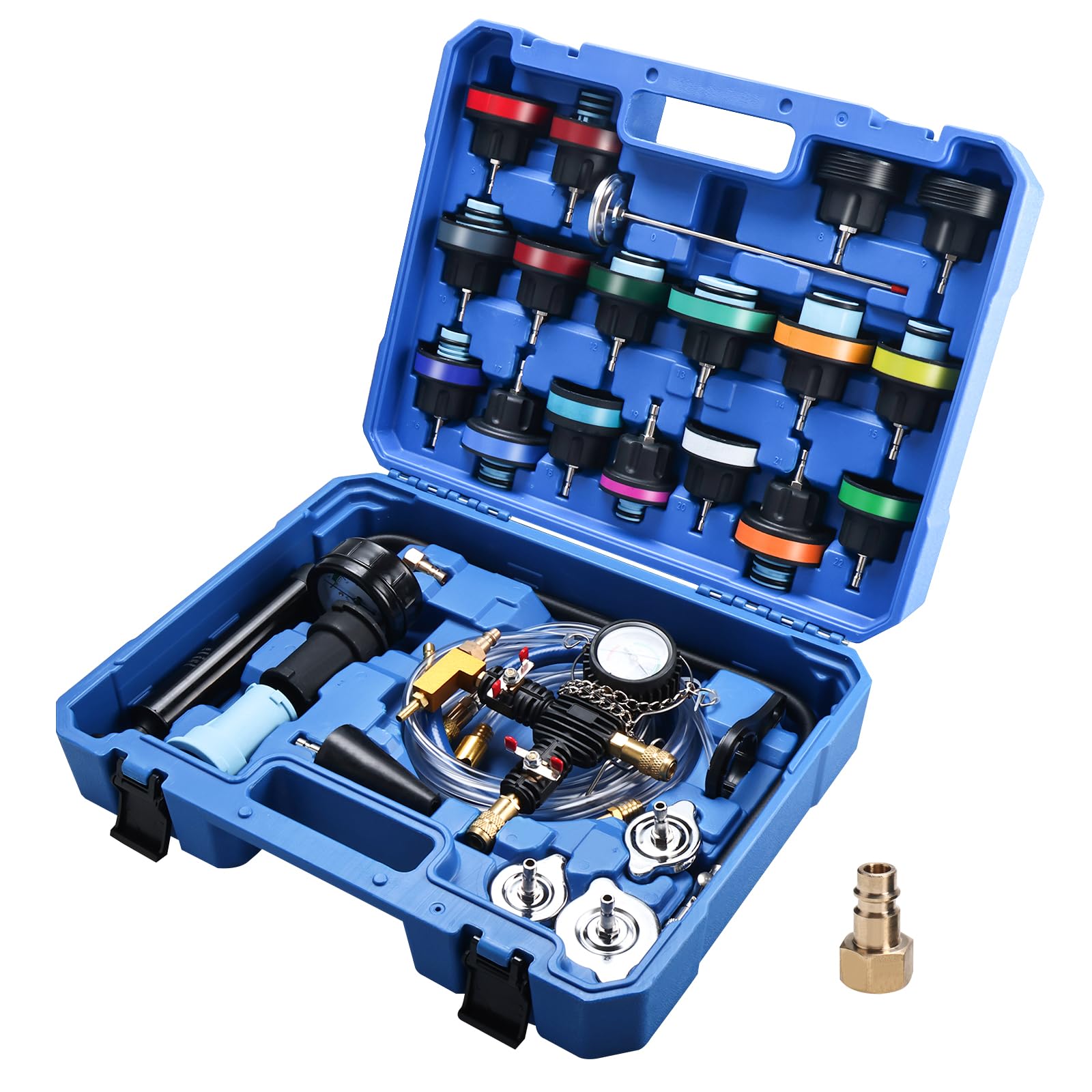 Kit Test Pressione BOOMSTART 14 Pezzi - Tester Per Sistemi Di Raffreddamento Auto, Con Valigetta - Foto 7