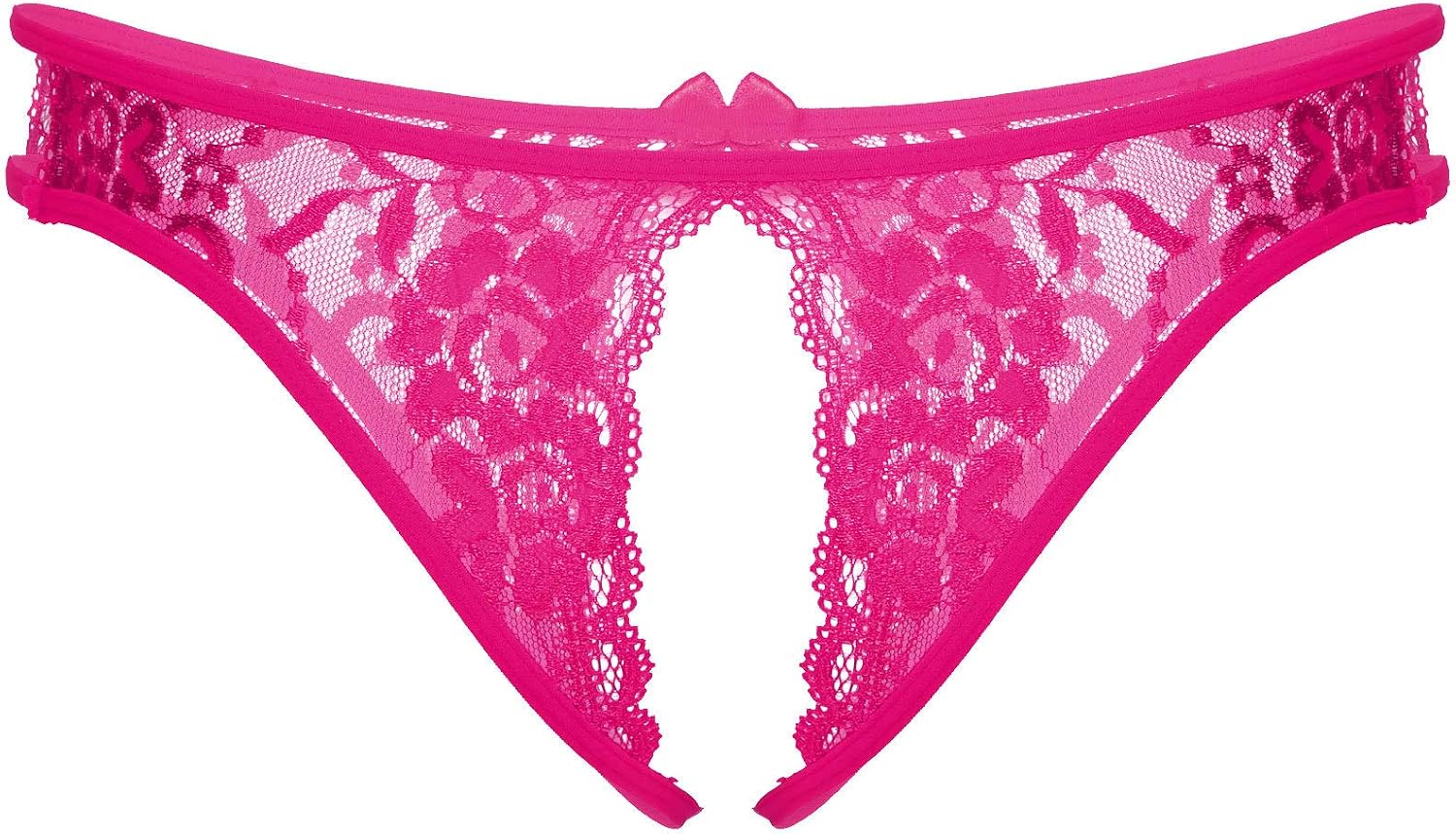Men's Strappy Lace Panties Sexy Underwear Crotchless Embroidery Mesh Lingerie Girly Costumes