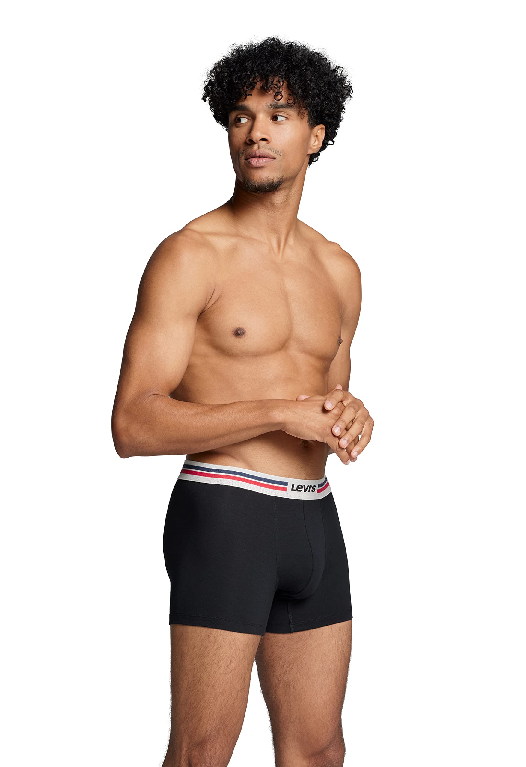 Levi's Męskie bokserki sportowe z logo, Czarny, XXL