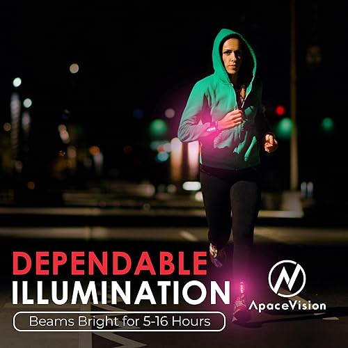 Miniatura 3 de EverLightFX - Luz LED de seguridad recargable por USB (paquete de 2) por Apace, luz trasera de bicicleta súper brillante funciona brillantemente