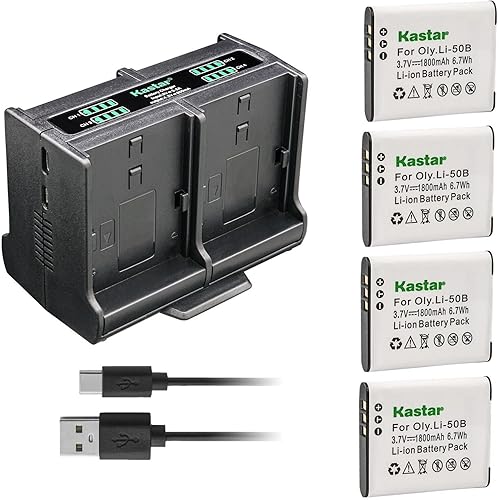 Miniatura 10 de Kastar Quadruple Battery Charger Compatible with Casio NP-150, Exilim EX-TR60, Exilim EX-TR600, Exilim EX-TR10, Exilim EX-TR10BE, Exilim EX-TR10SP,