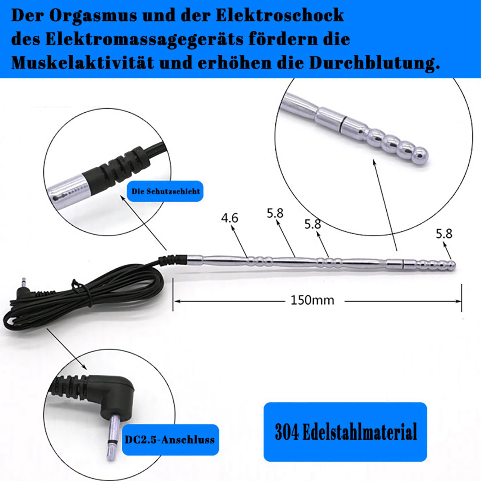 Electro Shock Sex, Elektrosex Massage Pads für Reizstromgerä, Elektro stimulationsgerät männer Sex, 12-Teiliges Set Sexuelle elektrostimulation