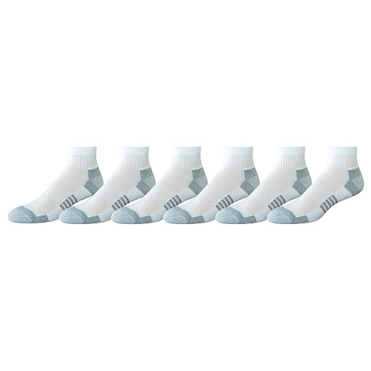 Amazon Essentials Cotton Ankle Socks - Breathable, Cushioned, Comfortable & Durable, 6 Pairs