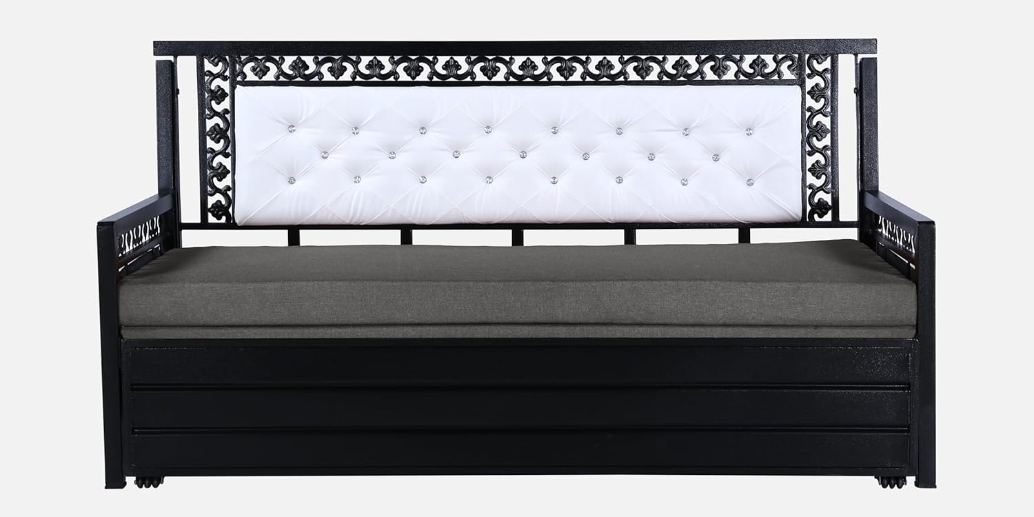 Carbin 3 Seater Metal Sofa Cum Bed with Hydraulic Storage | Single Size Sofa Cum Bed | 3 Seater Sofa Set, Metal Sofa Set for Living Room (Steel Gray, Single) Carbin 3 Seater Metal Sofa Cum Bed with Hydraulic Storage | Single Size Sofa Cum Bed | 3 Seater Sofa Set, Metal Sofa Set for Living Room (Steel Gray, Single)