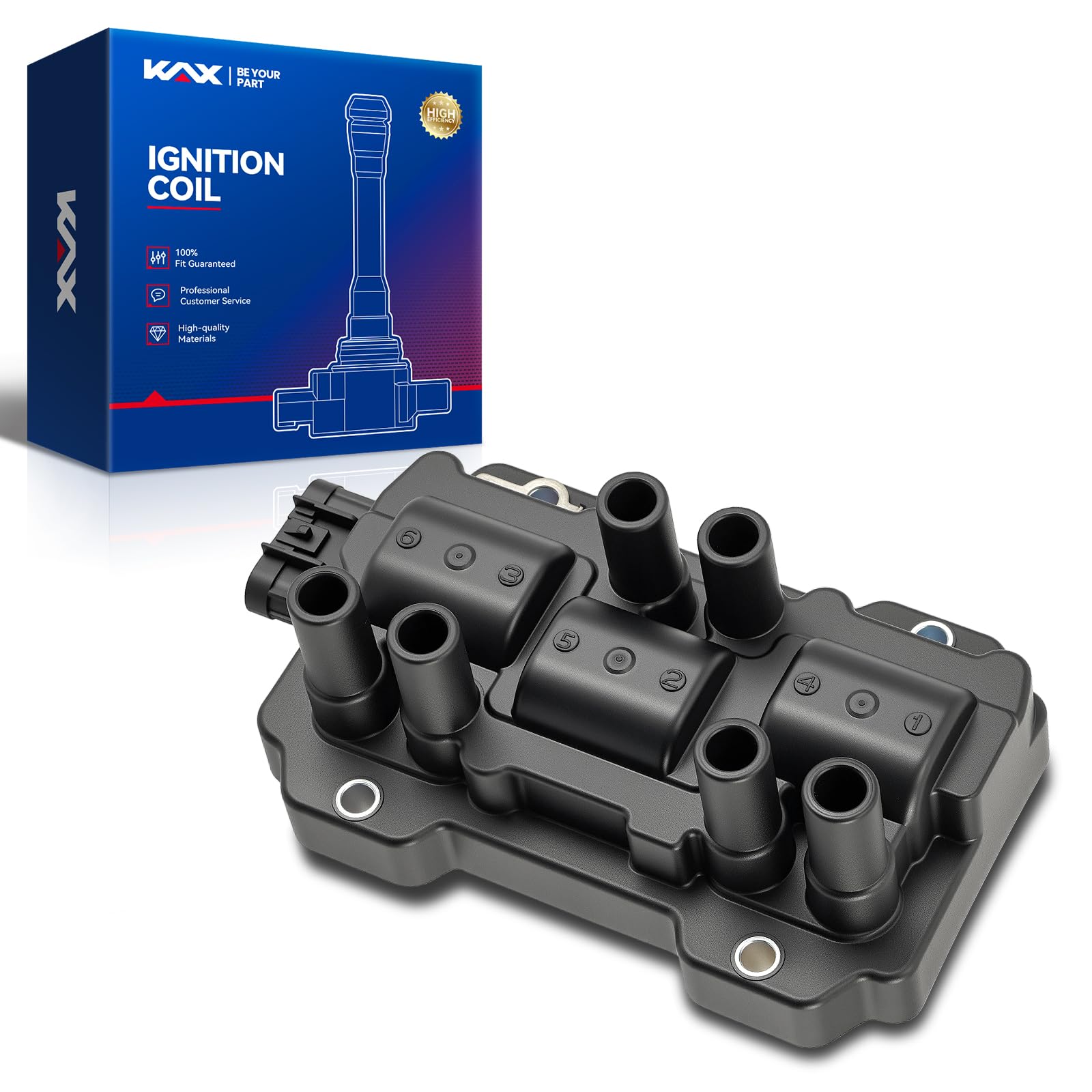 KAX Ignition Coil Pack Fit for Chevy Impala 2006-2009 3.5L