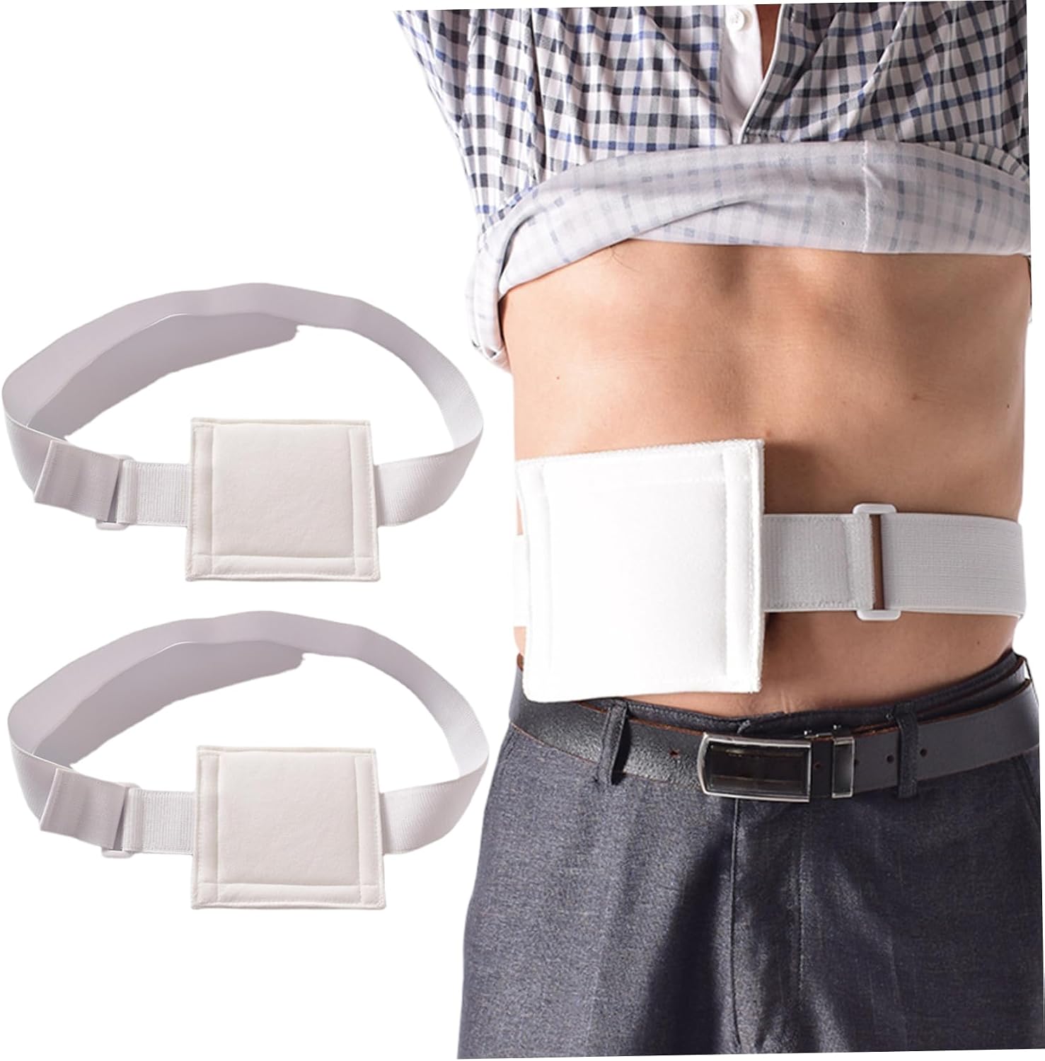 Feeding Tube Belt, 2Pcs Adjustable Soft Comfortable Breathable Feeding Tube Holder for Peritoneal Dialysis Accessories