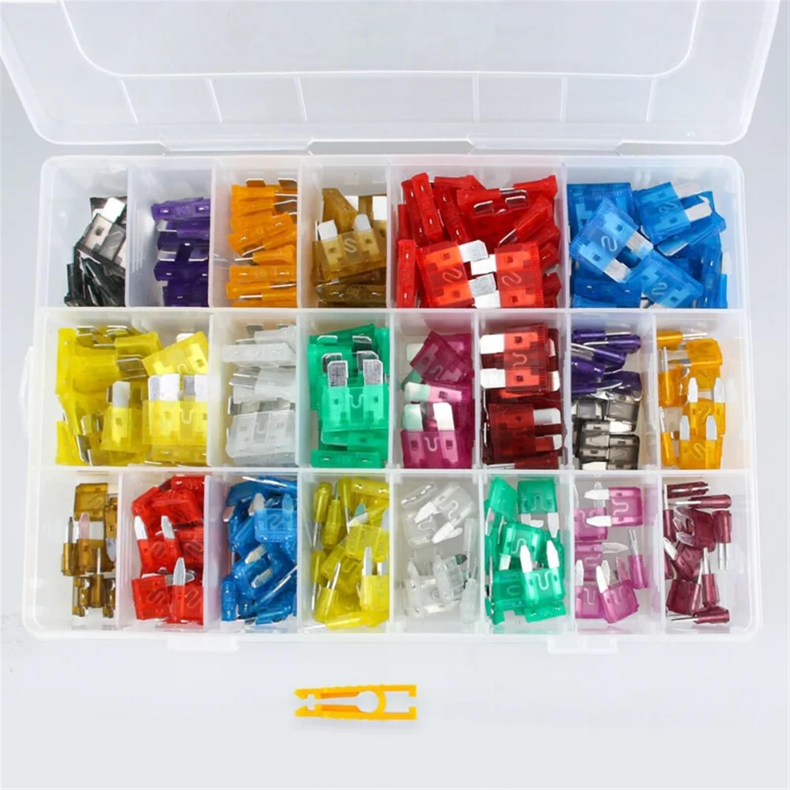 Kit surtido de fusibles de cuchilla for coche, camión, motocicleta, barco, fusibles ATC ATO, cuchillas, fusible automotriz, 420 Uds.