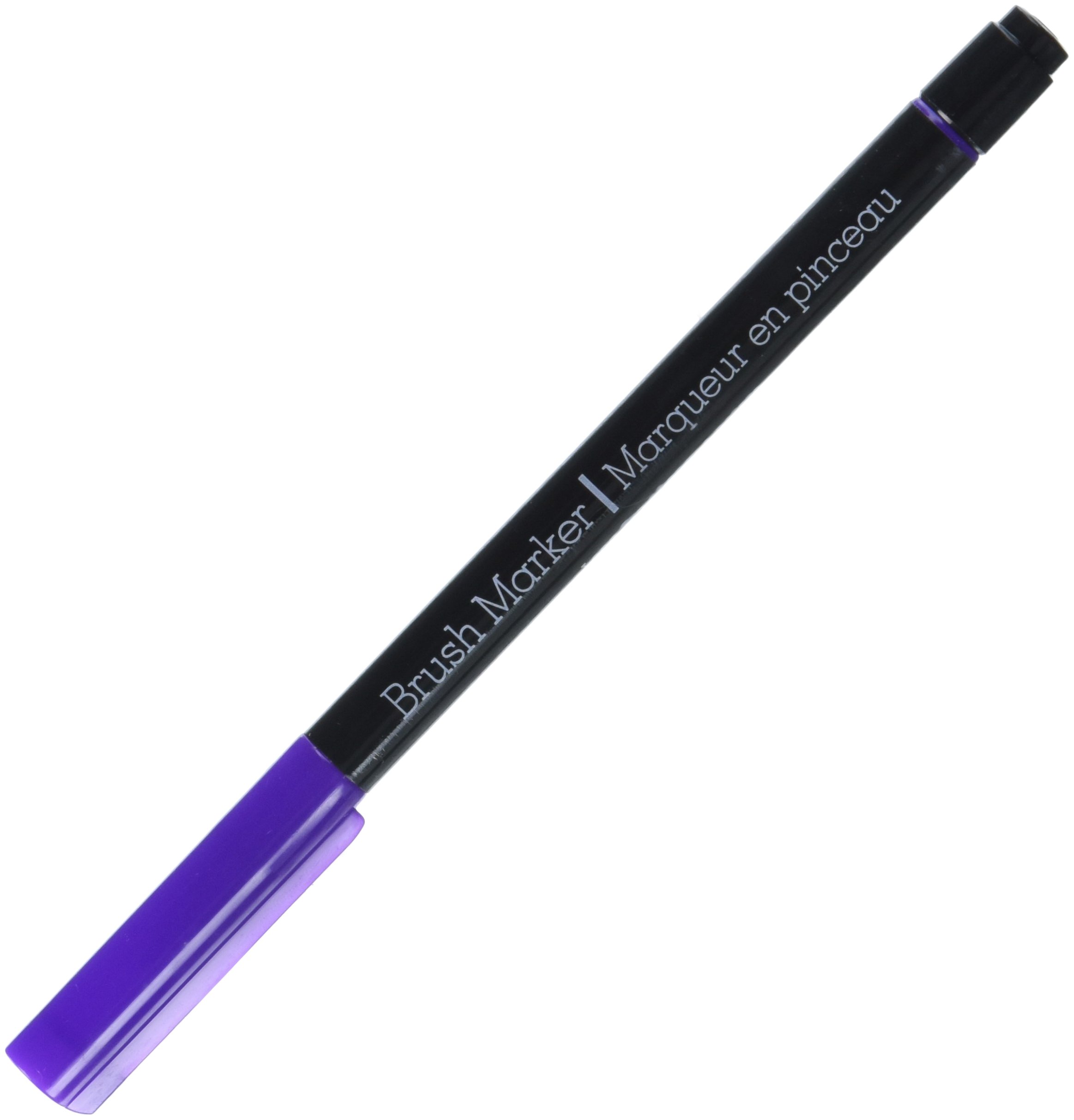 Multicraft Imports Color Factory Long-Tip Brush Marker-Purple, Other, Multicoloured