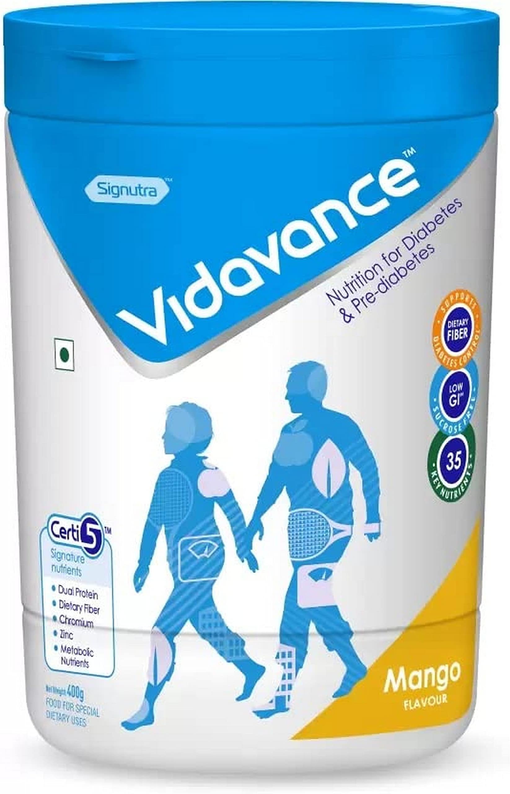 Vidavance Mango Flav - Bottle of 400 gm Powder