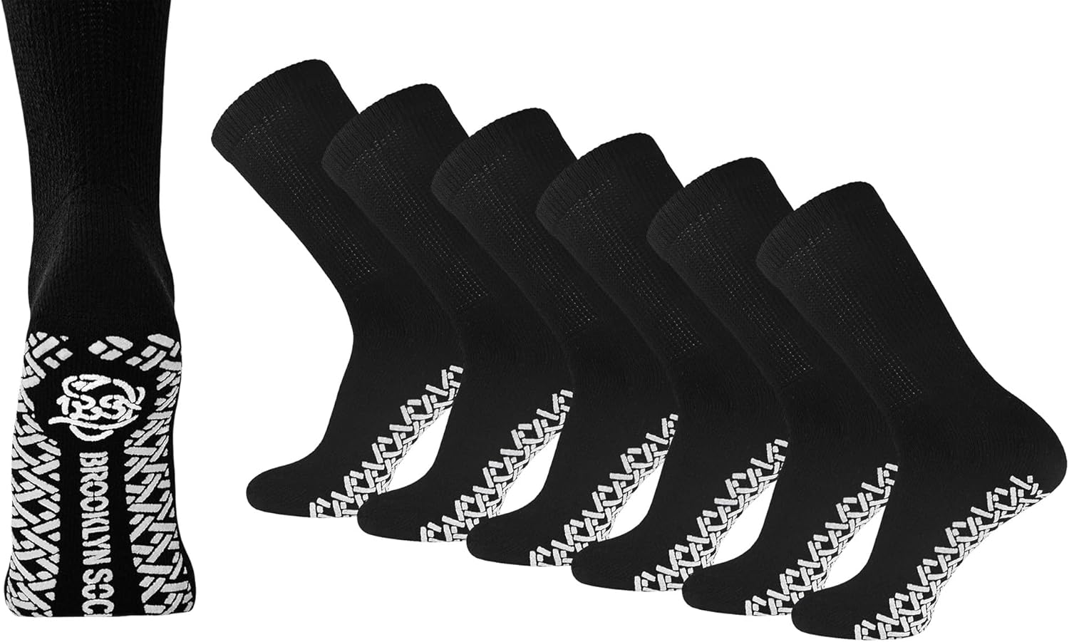 Non-Skid Cotton Crew Socks for Diabetic Neuropathy – Multipack Non-Skid Cotton Crew Socks for Diabetic Neuropathy – Multipack