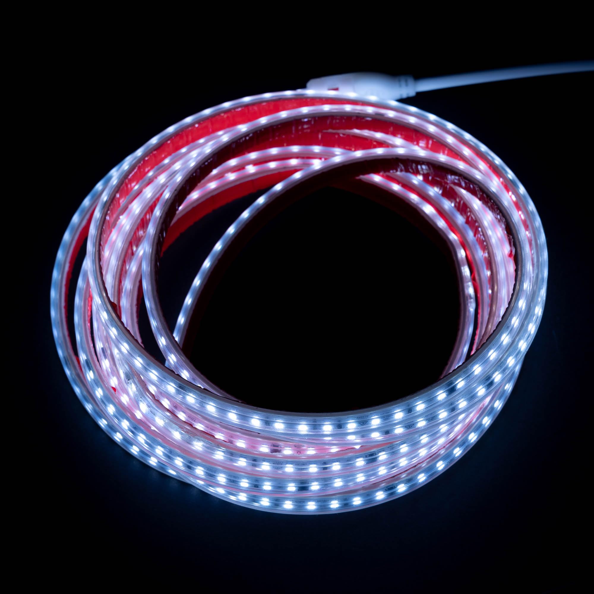 Taśma LED 220 V 2835 120 LED/m o wysokiej jasności, samoprzylepna i przełączająca, wodoodporna zimna biel/neutralna/ciepła wodoodporna taśma IP67 (zimna biel, 20 m)