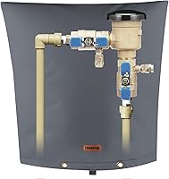 Vista 8 de Cubierta aislante de tubería para prevención de reflujo (5 °F) – Bolsa aislada para válvula de aspersor de riego – Cubierta de bomba de pozo de agua
