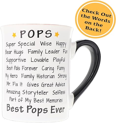 Miniatura 2 de Cottage Creek Taza Pops, regalos de cerámica, 16 onzas, I Love My Pops, regalos para abuelos de parte de los nietos
