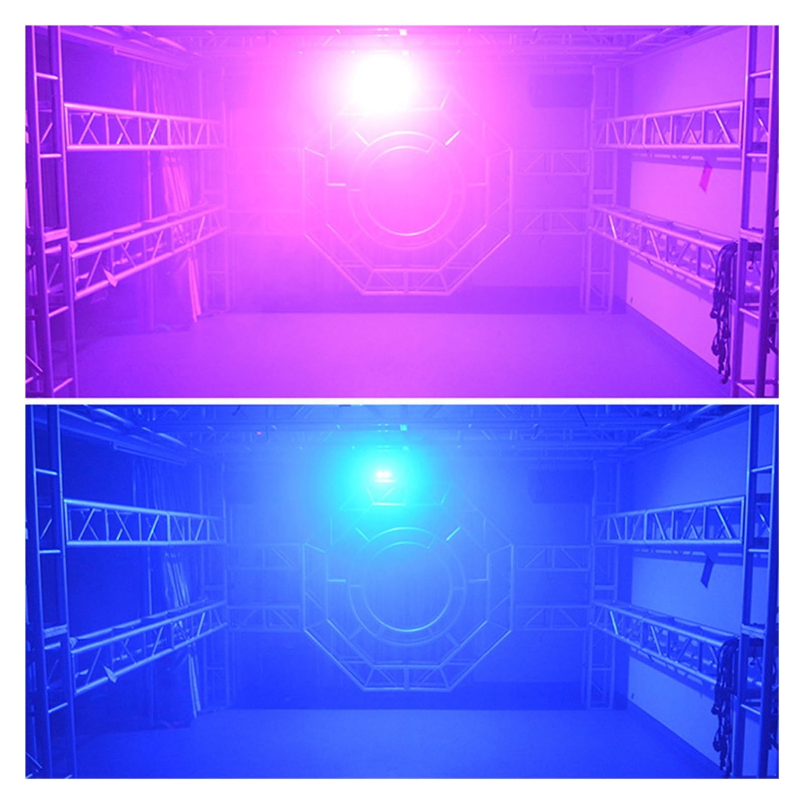 Strobo Discoteca, 40W RGB Bianco DJ Luci stroboscopiche da discoteca Luce da palcoscenico Altoparlante Telecomando Flash KTV Party Holiday Wedding Stage Effetto di illuminazione per Feste da Ballo DJ