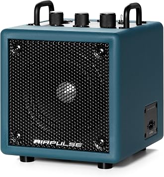 AirPulse Wireless Bluetooth Home-use Speaker, Compact Speakers with AUX/LINE Input for Home Office Blue