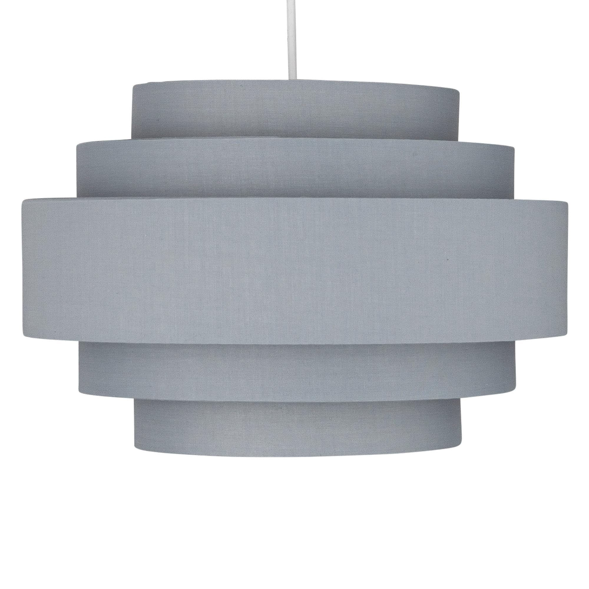 Dark Grey 5 Tier Ceiling Light Shade - Easy Fit - 35cm Diameter