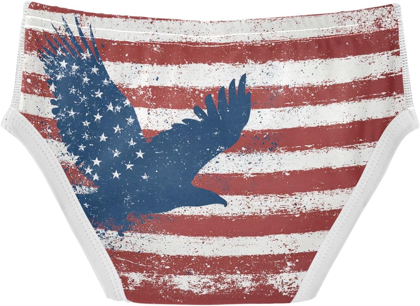 visesunny Boys Training Underwear American Bald Eagle Design Breathe Cotton Potty Briefs Size 2T-8Y for Toddler
