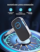 Vista 6 de COMSOON - Receptor Bluetooth 5.0 para auto, adaptador de auxiliar con cancelación de ruido, receptor de música para estéreo, audífonos con cable