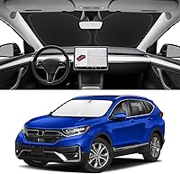 Vista 43 de Parasol de parabrisas de ajuste personalizado para Nissan Titan 2017-2024, bloquea los rayos UV y el calor, parasol de ventana delantera, fácil