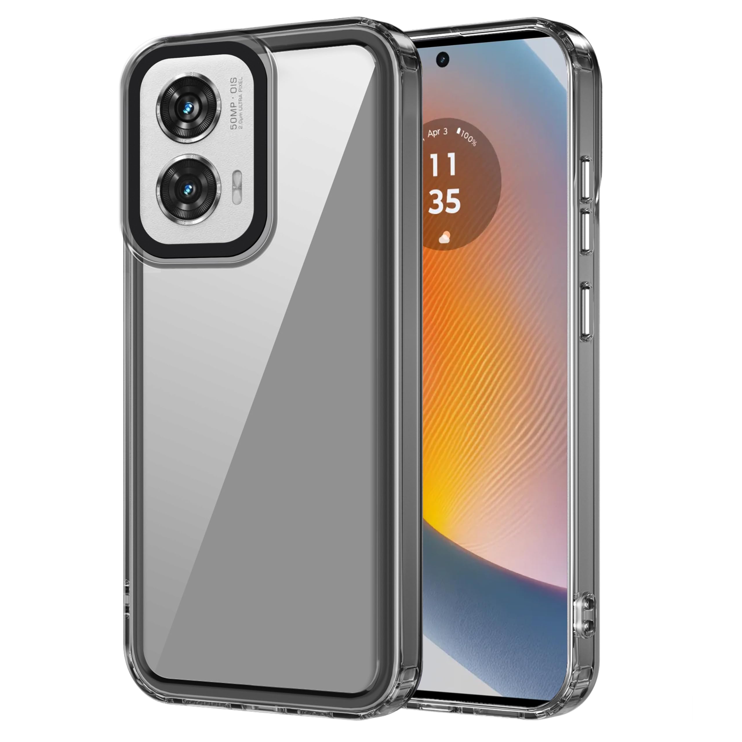 Zapcase Back Case Cover for Motorola Edge 50 Fusion | Compatible for Motorola Edge 50 Fusion Back Case Cover | Case Cover with Camera Protection | (TPU + PC | Translucent Black) (B0D7HMVP4Q) Amazon Price History, Amazon Price Tracker