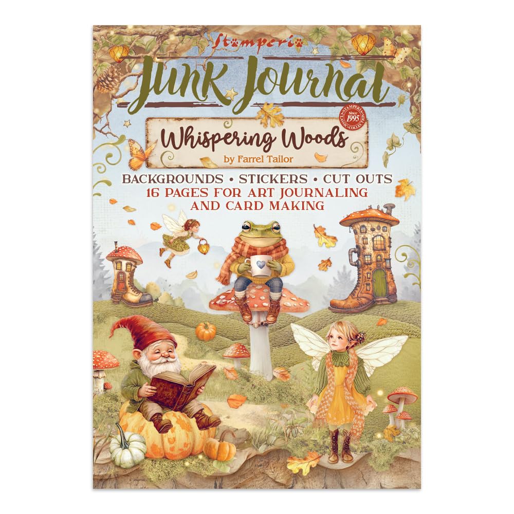 Junk journal stickers Stamperia Whispering Woods anti page blanche