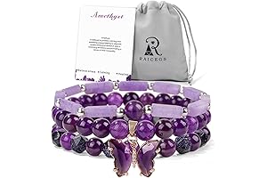 Raicegs Healing Crystal Bracelets for Women: Perfect Butterfly Gifts for Women