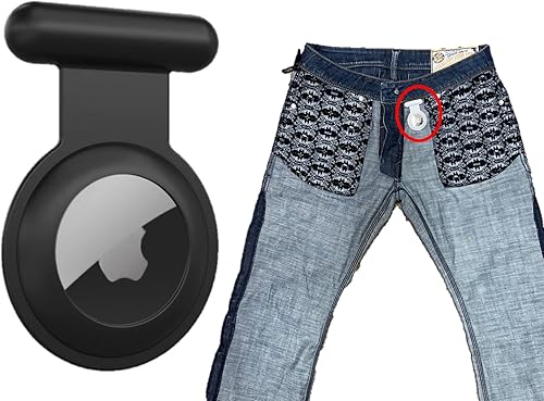 Miniatura 1 de Funda con gancho para AirTag de Apple rastreador de GPS oculto para niños, ancianos, mascotas, ropa, etc. Más seguro que un reloj , llavero,