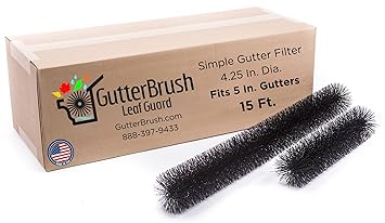 GutterBrush Simple Gutter Guard | for Standard 5