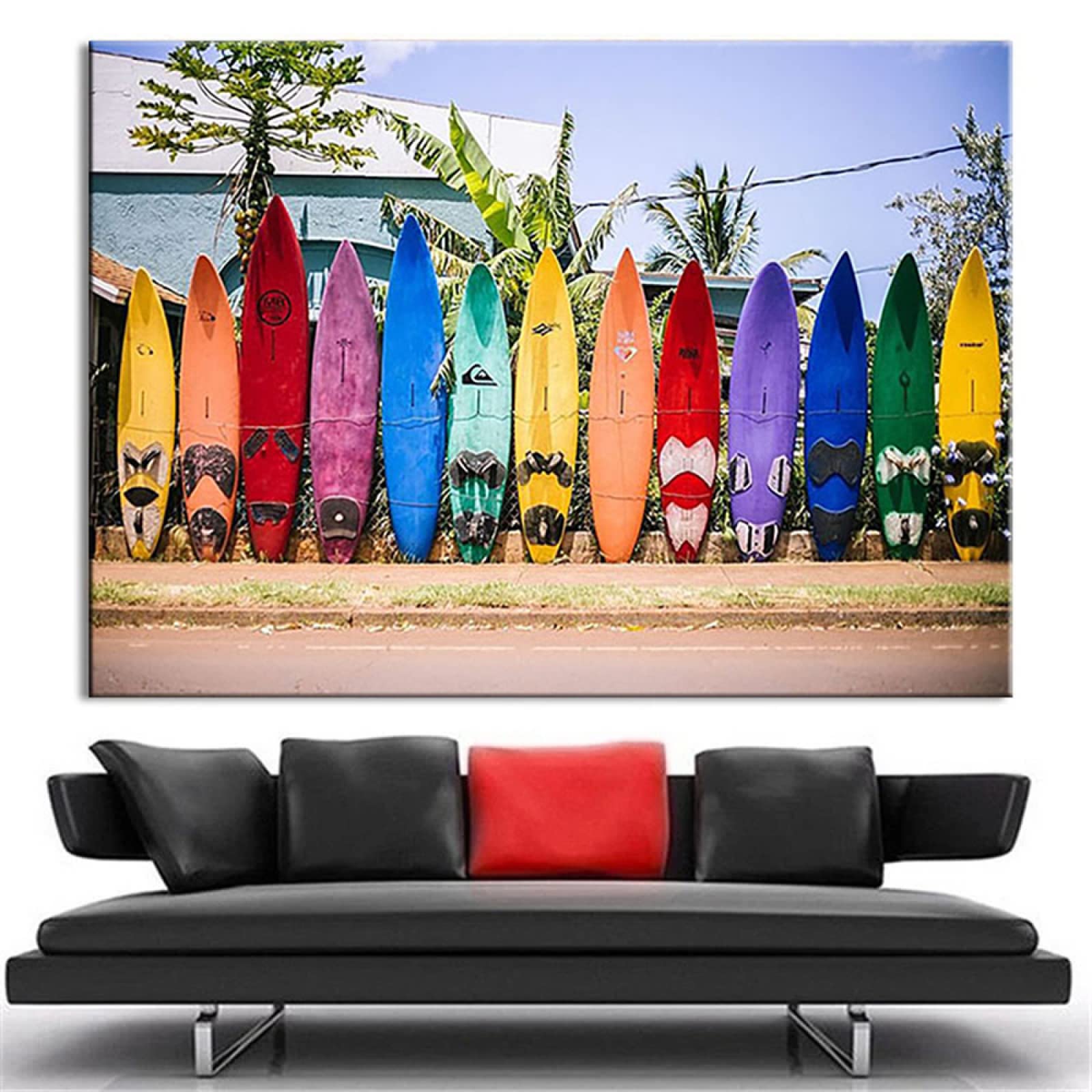 Fotografia surfingowa obraz na płótnie nadruk kolorowy plakat surfingowy i wydruki obraz krajobraz sztuka ścienna dekoracja domu Cuadros 60 x 80 cm bez ramy