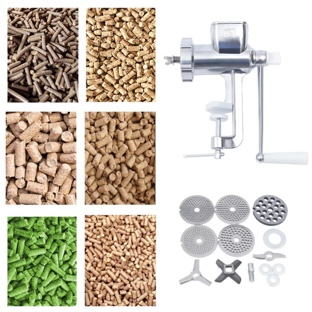 Macchina per pellet per mangime per animali domestici per cani, gatti, pappagalli, granulatori di esche per animali domestici, ideale per uccelli come indaco, allodole e mughetto