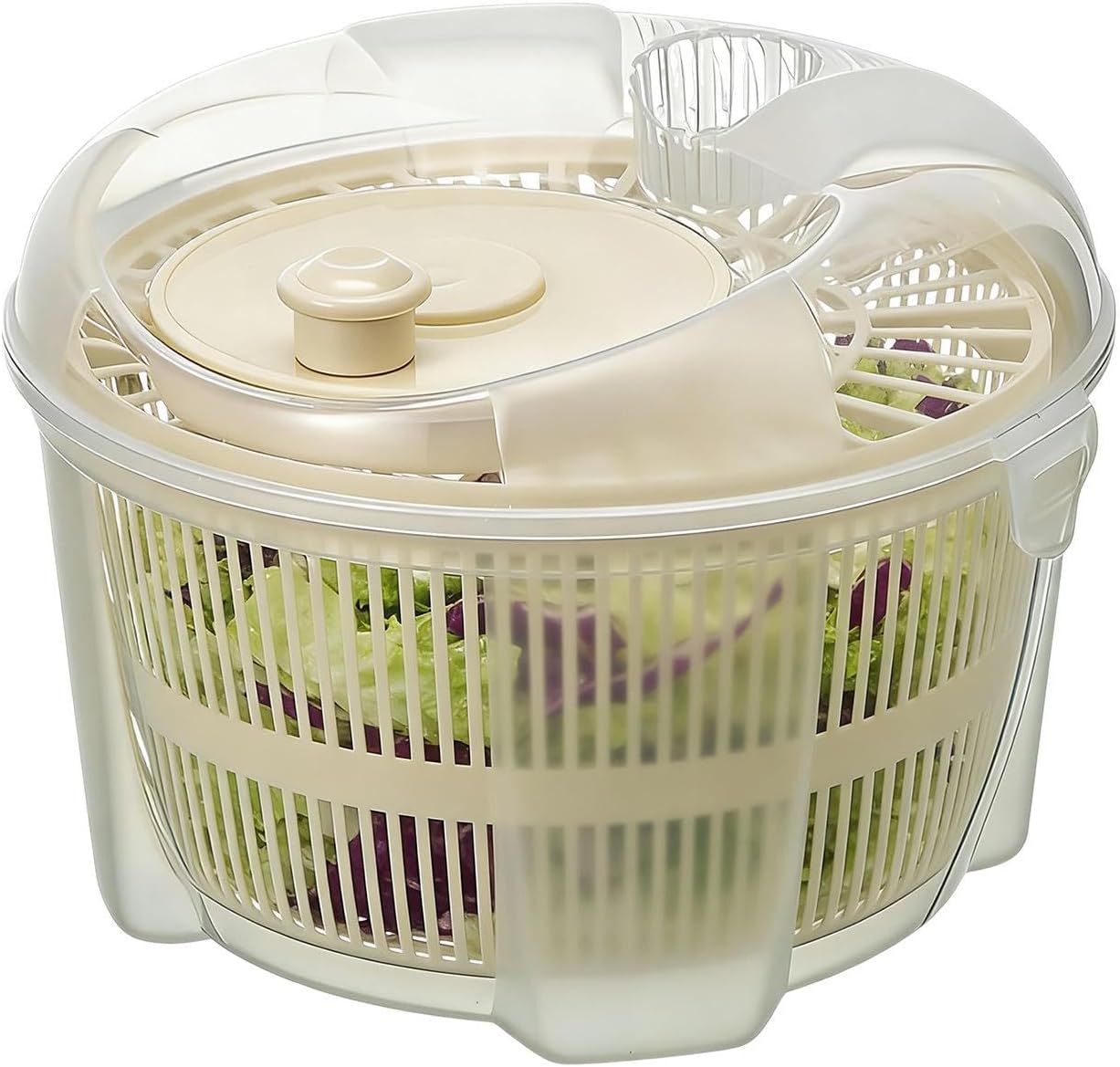 Lettuce Spinner,Fruit Washer | Dry and Drain Lettuce Vegetable Kitchen Food Strainer | for Dumpling Filling Filter Kitchen Fresh Crisp Clean Produce Dressing Food Veggie Onion Sink