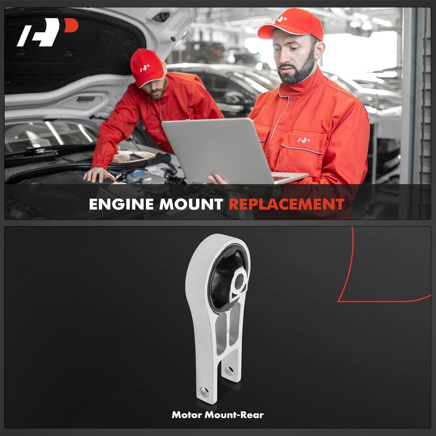 A-Premium Rear Engine Motor Mount Compatible with Jeep KL Series Cherokee 2014-2018 3.2L & Chrysler 200 2015-2017 3.6L