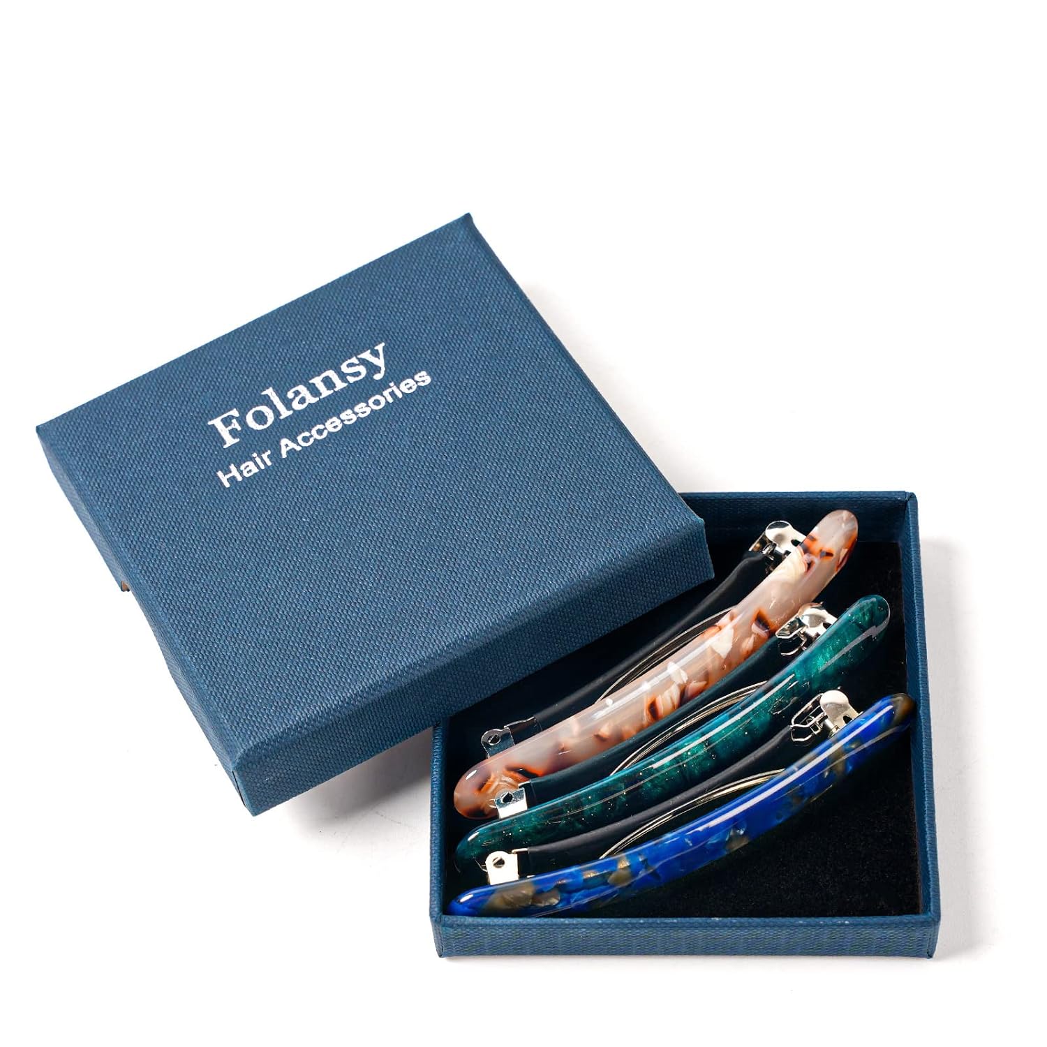 3PCS Hair Barrette for Women, French Hair Barrette Tortoise Shell, Automatic Hair Clips for Thick Medium Volume Hair, Hair Pin Retro Hair Clasp - Image 4