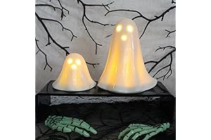 2pcs Ghosts Led Ceramic Decoration