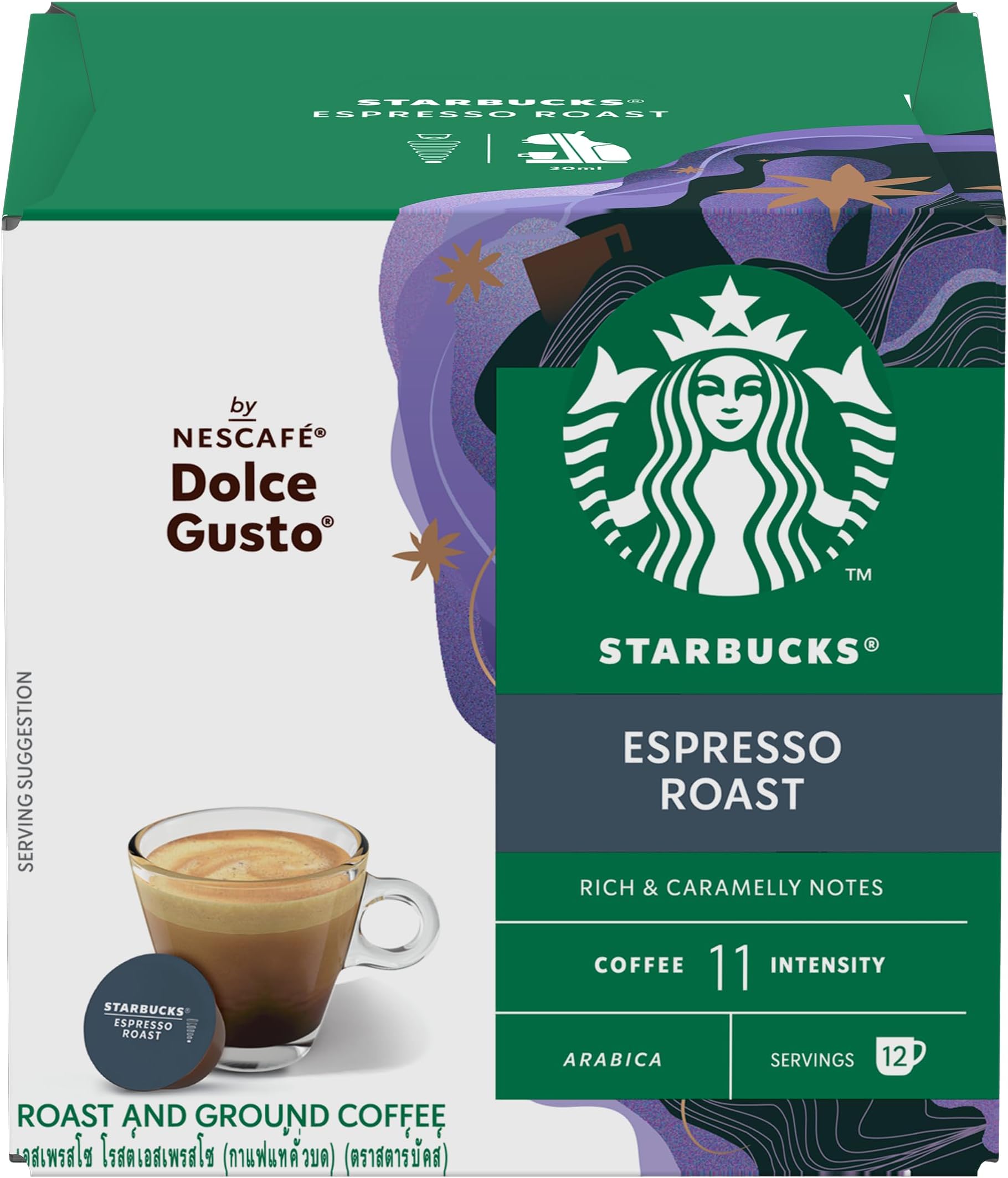 Espresso Roast by Nescafe Dolce Gusto 12 Capsules